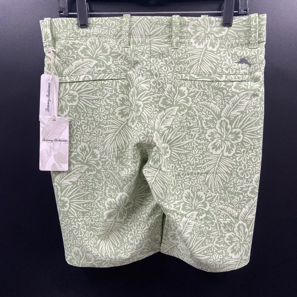 Tommy Bahama On Par Putting Greens Golf Shorts Tropical‎ Print Men's 30x9 NWT